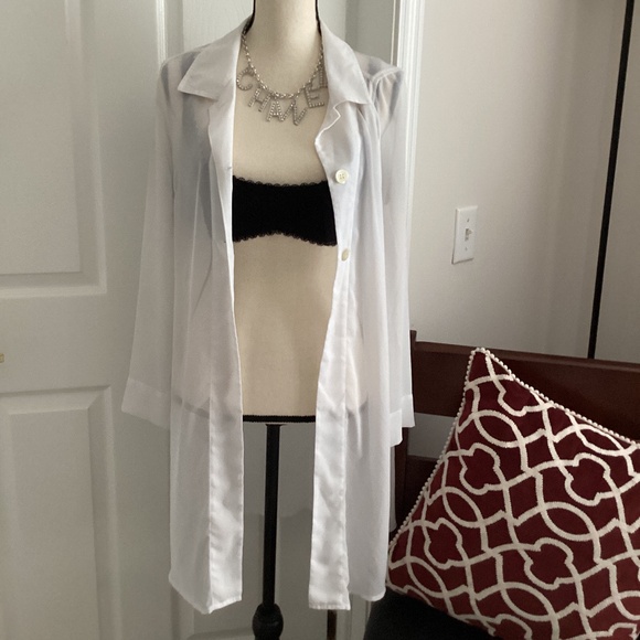 vintage Italy long blouse jacket vintage 90's - Picture 3 of 11